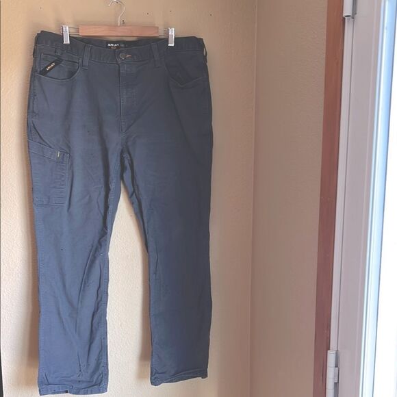 Ariat Pants Made Tough Pant in Rebar Grey 40/30 - Picture 1 of 15